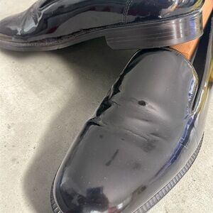 ALDO Men’s Black Patent Leather Dress Shoes Slip-On Formal Loafers Size 12